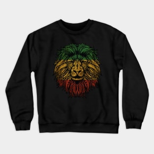 Rasta Lion Roots Rock Reggae Crewneck Sweatshirt